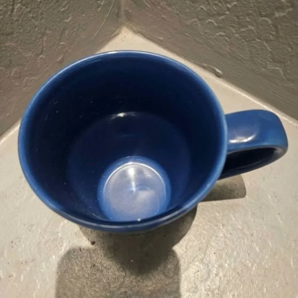 Dolce Vita Blue Ceramic Coffee Mug 4.5